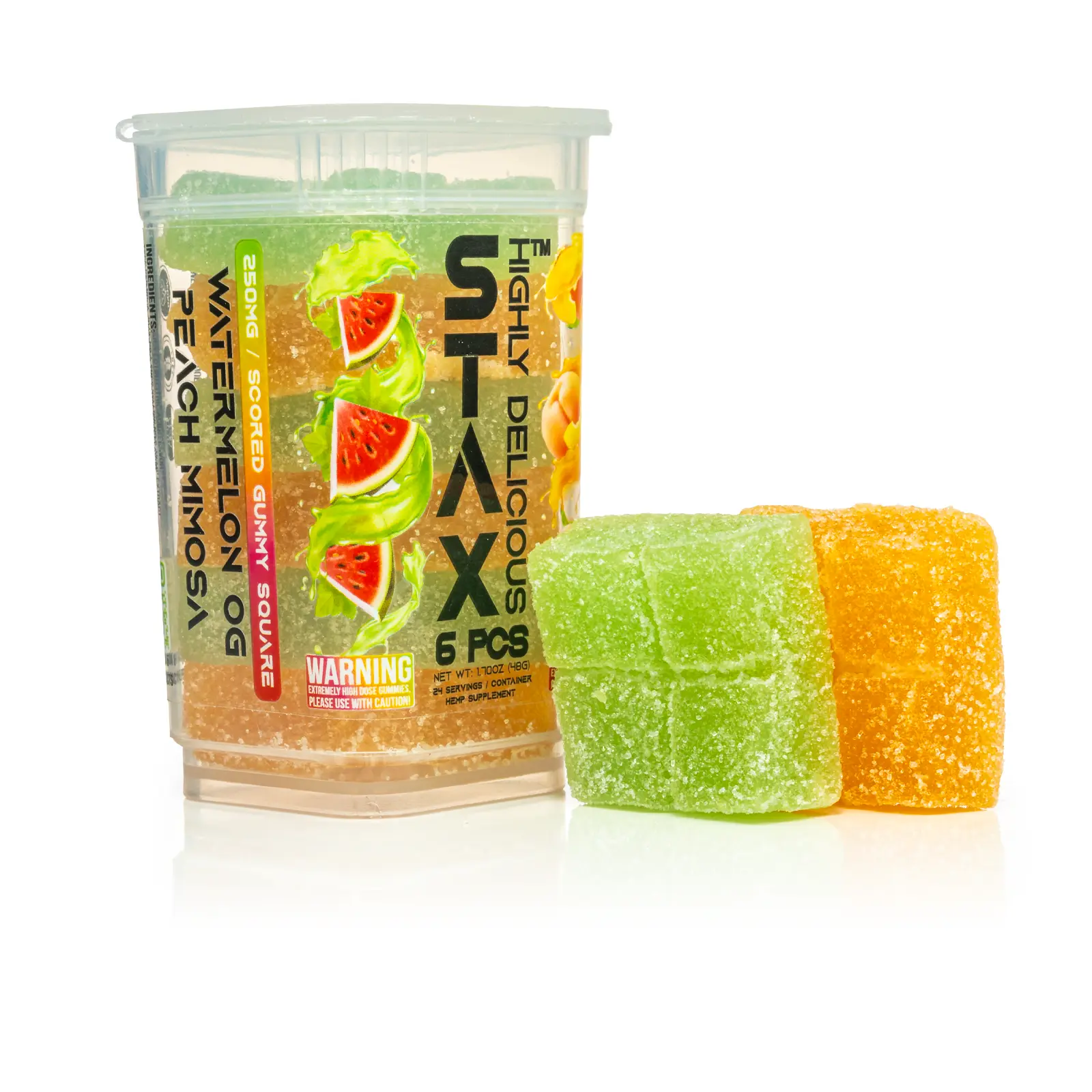 Stax - SixPax - 1500mg - Watermelon OG_Peach Mimosa - Front #1.webp