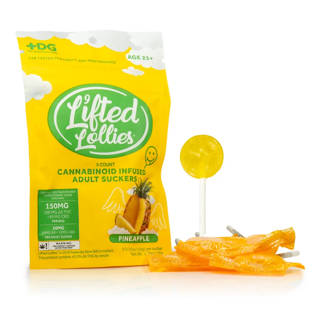 Lifted Lollies - 30mg - Pineapple - Front #1.webp
