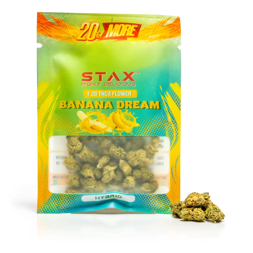 Stax - THCA Flower - 1.2g - Banana Dream - Front #3.webp