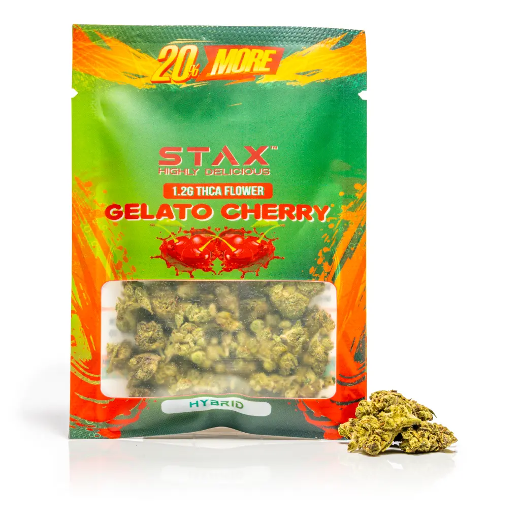 Stax - THCA Flower - 1.2g - Gelato Cherry - Front #3.webp