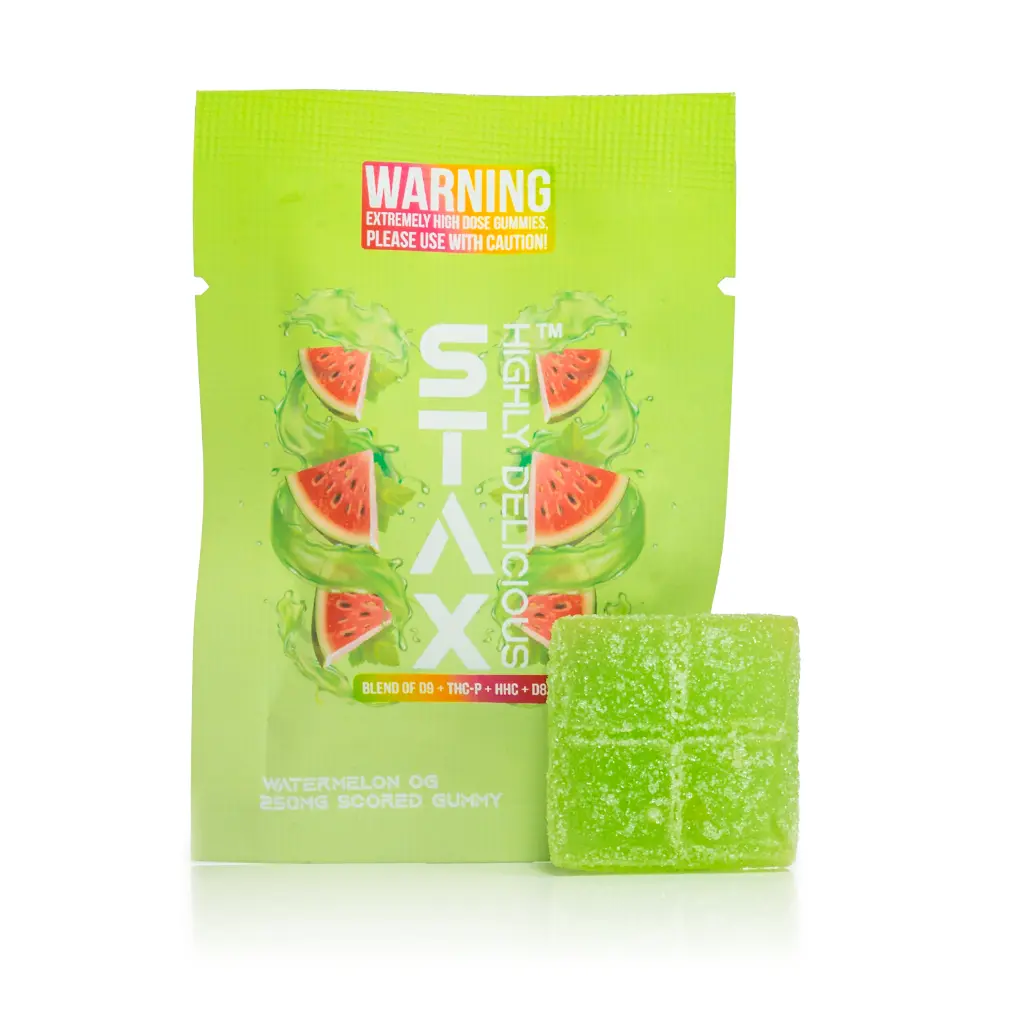 Stax - Gummies - 250mg - Watermelon OG - Front #1 (1).webp
