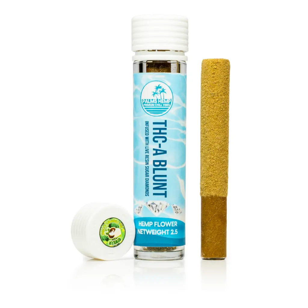 Palms - THCA Blunt - White Coconut Pie - Front #1.webp