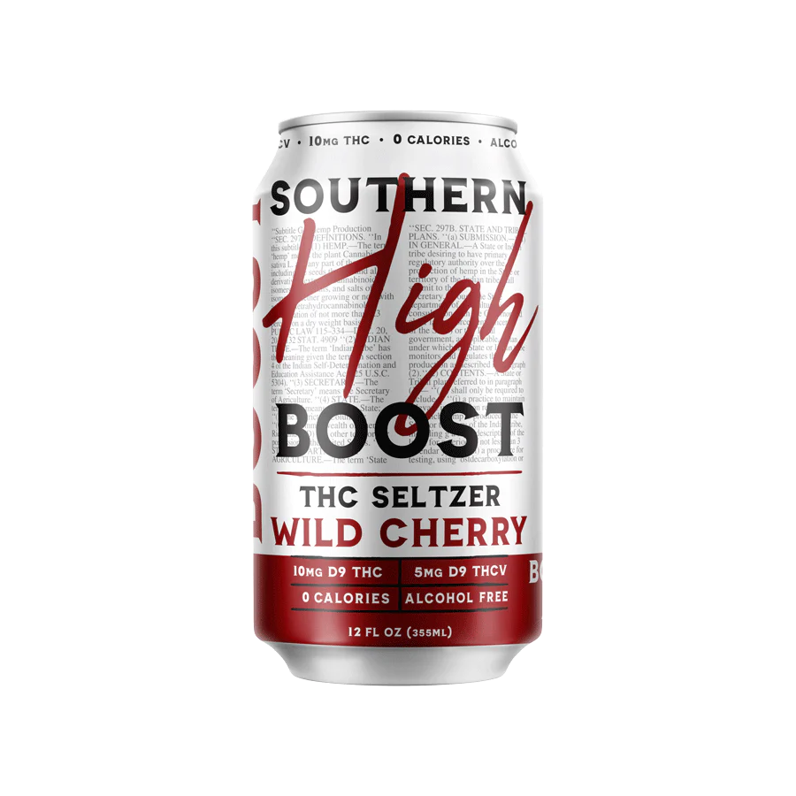 POS Southern High Seltzers-10MG D9/5MG THCV - Wild Cherry (24 Cans)