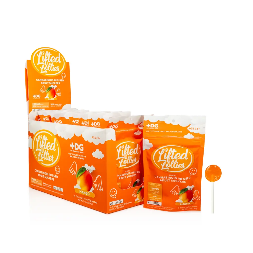 10ct POS Lifted Lollies - 5ct x 30mg Mango