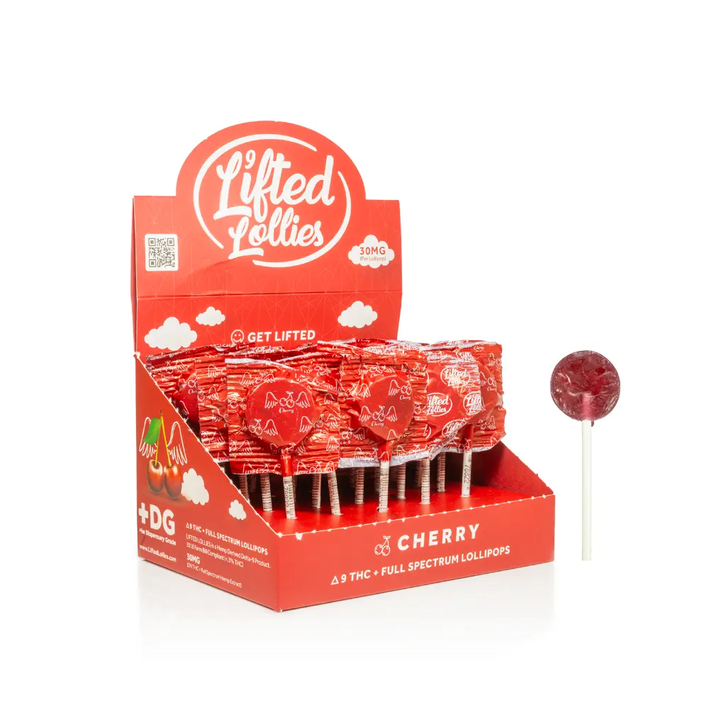 25ct POS Lifted Lollies x 30mg Cherry