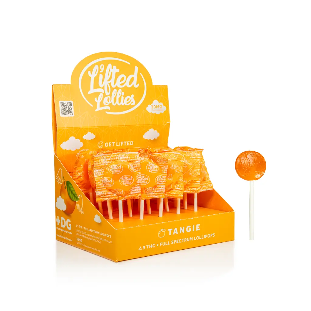 25ct POS Lifted Lollies x 30mg Tangerine