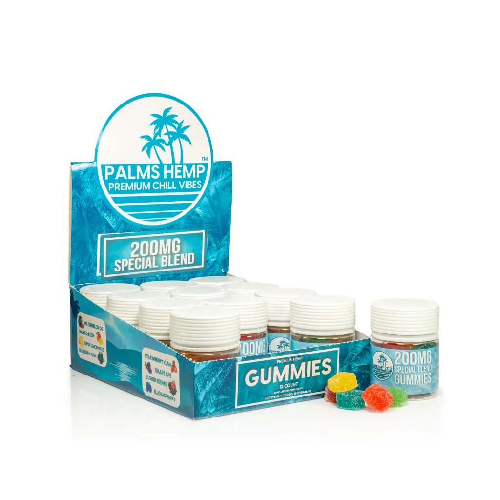 12 ct POS Palms Gummy Special Blend x 200mg Assorted Flavors