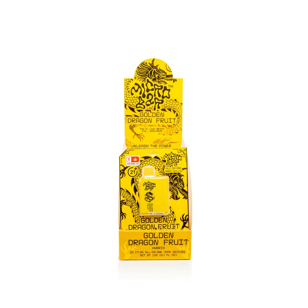 10ct POS Microbar 2g Disposable-Golden Dragonfruit-Hybrid