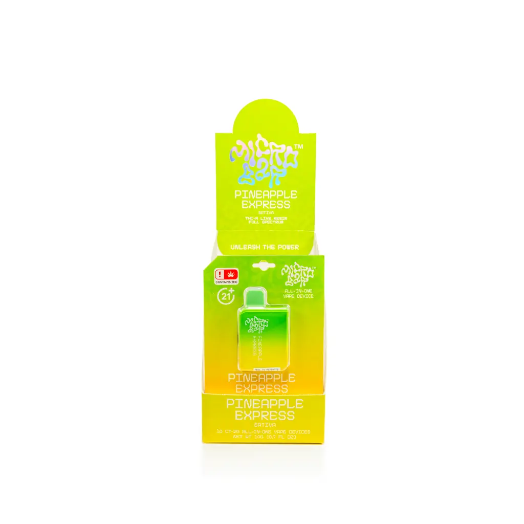 10ct POS Microbar 2g Disposable-Pineapple Express-Sativa