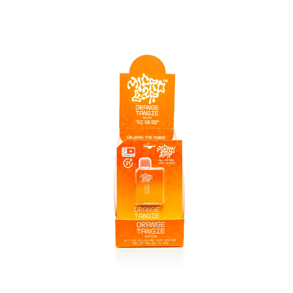 10ct POS Microbar 2g Disposable-Orange Tangie-Sativa