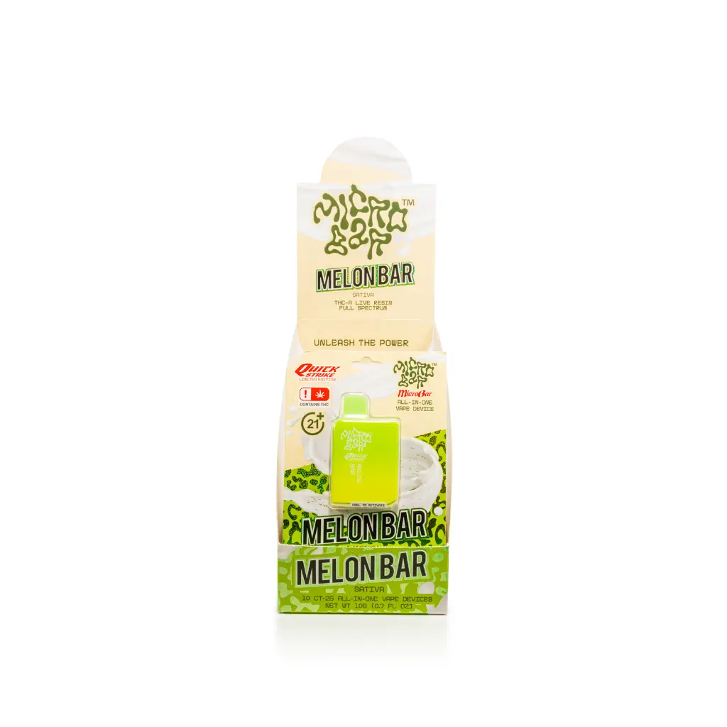 10ct POS Microbar 2g Disposable-Melonbar-Sativa