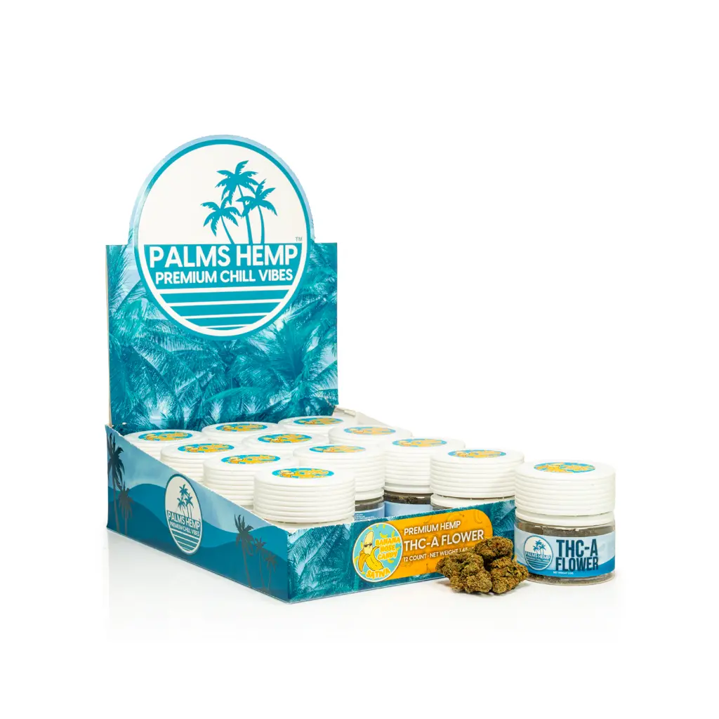 12ct POS Palms THCA Flower x 3.5g Banana Nose Candy