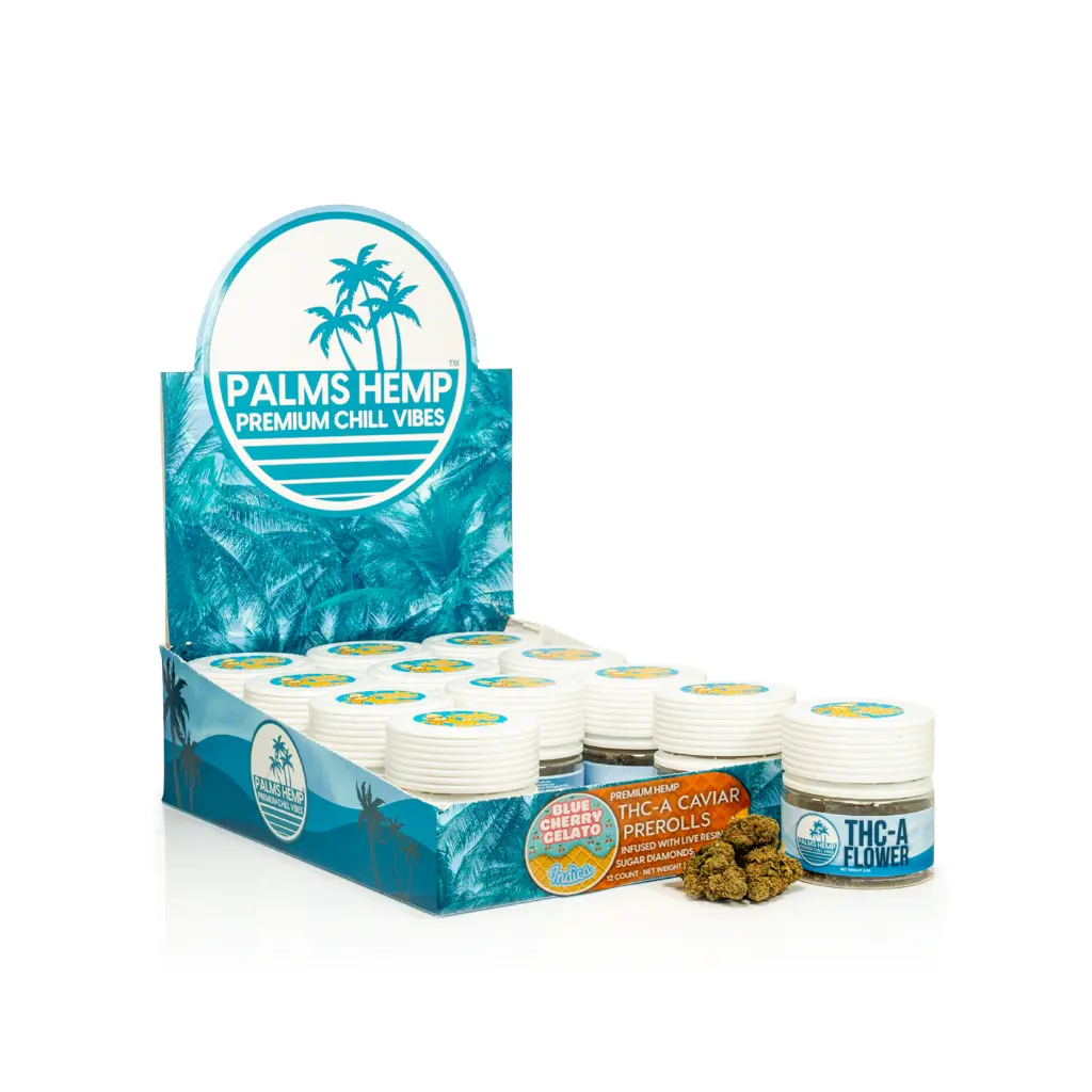 12ct POS Palms THCA Flower x 3.5g Blue Cherry Gelato