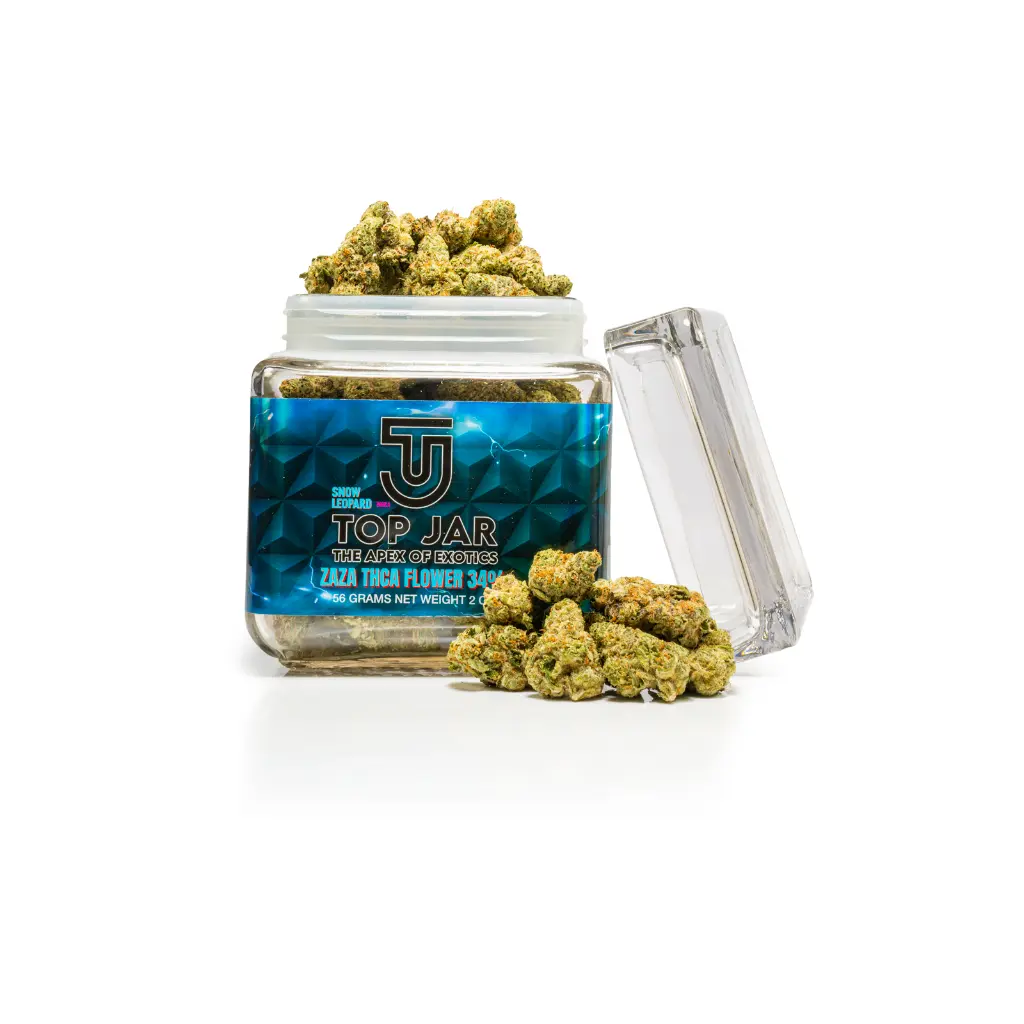 1ct POS Top Jar THCA Flower x 2oz Snow Leopard