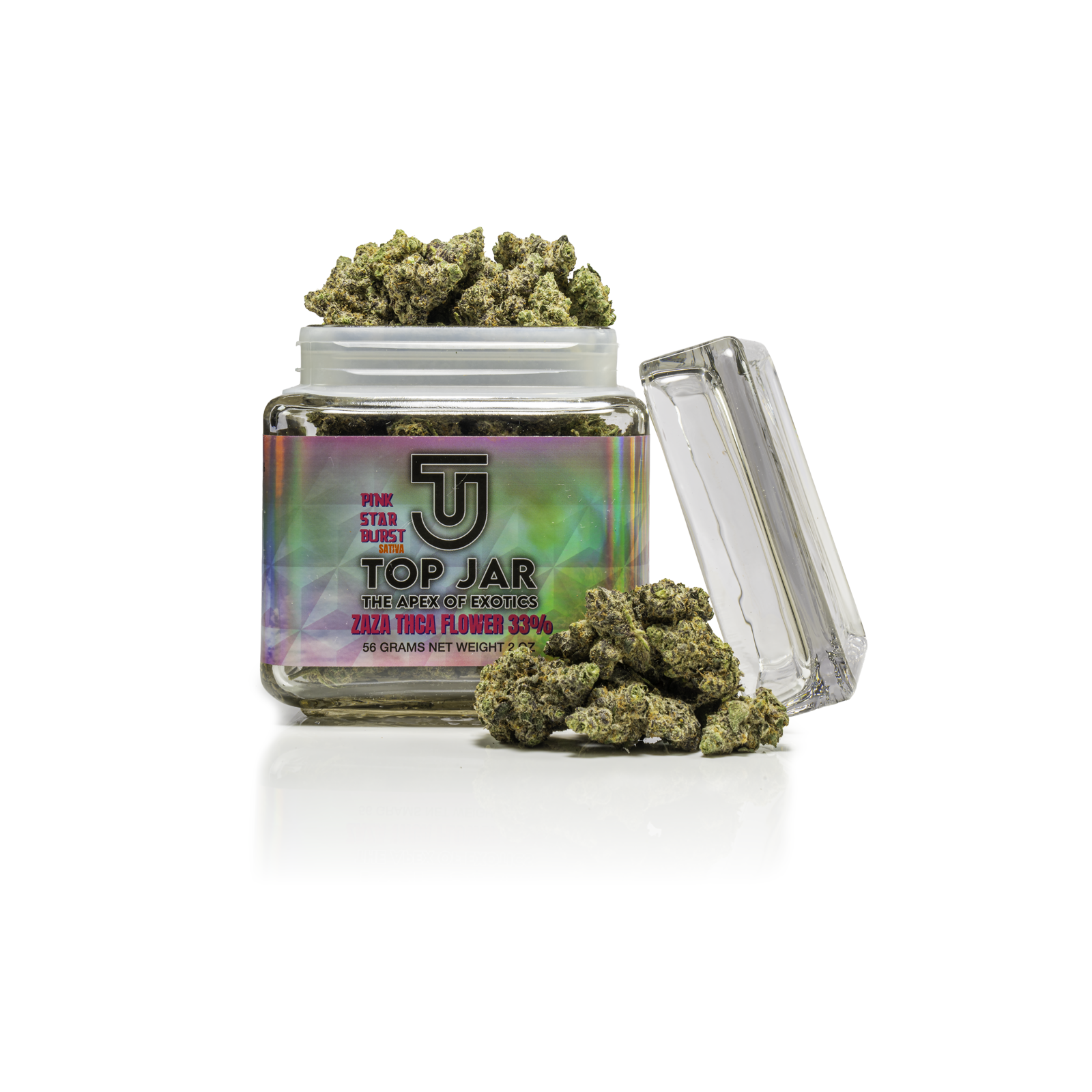 1ct POS Top Jar THCA Flower x 2oz Pink Starburst