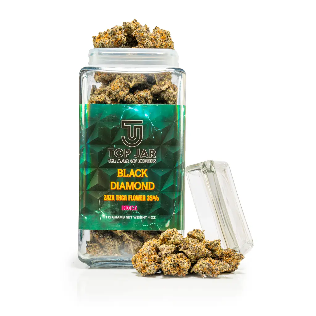1ct POS Top Jar THCA Flower x 4oz Black Diamond