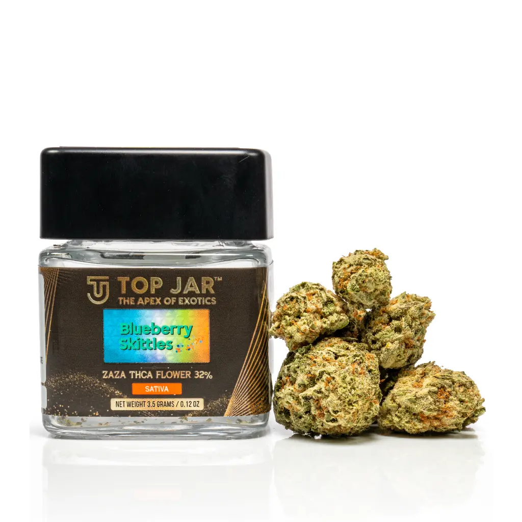 12ct POS Top Jar THCA Flower x 3.5g Blueberry Skittles