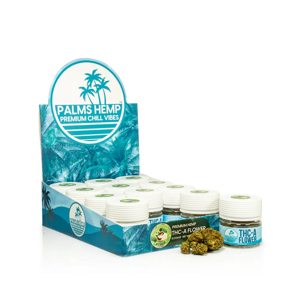 12ct POS Palms THCA Flower x 3.5g White Coconut Pie