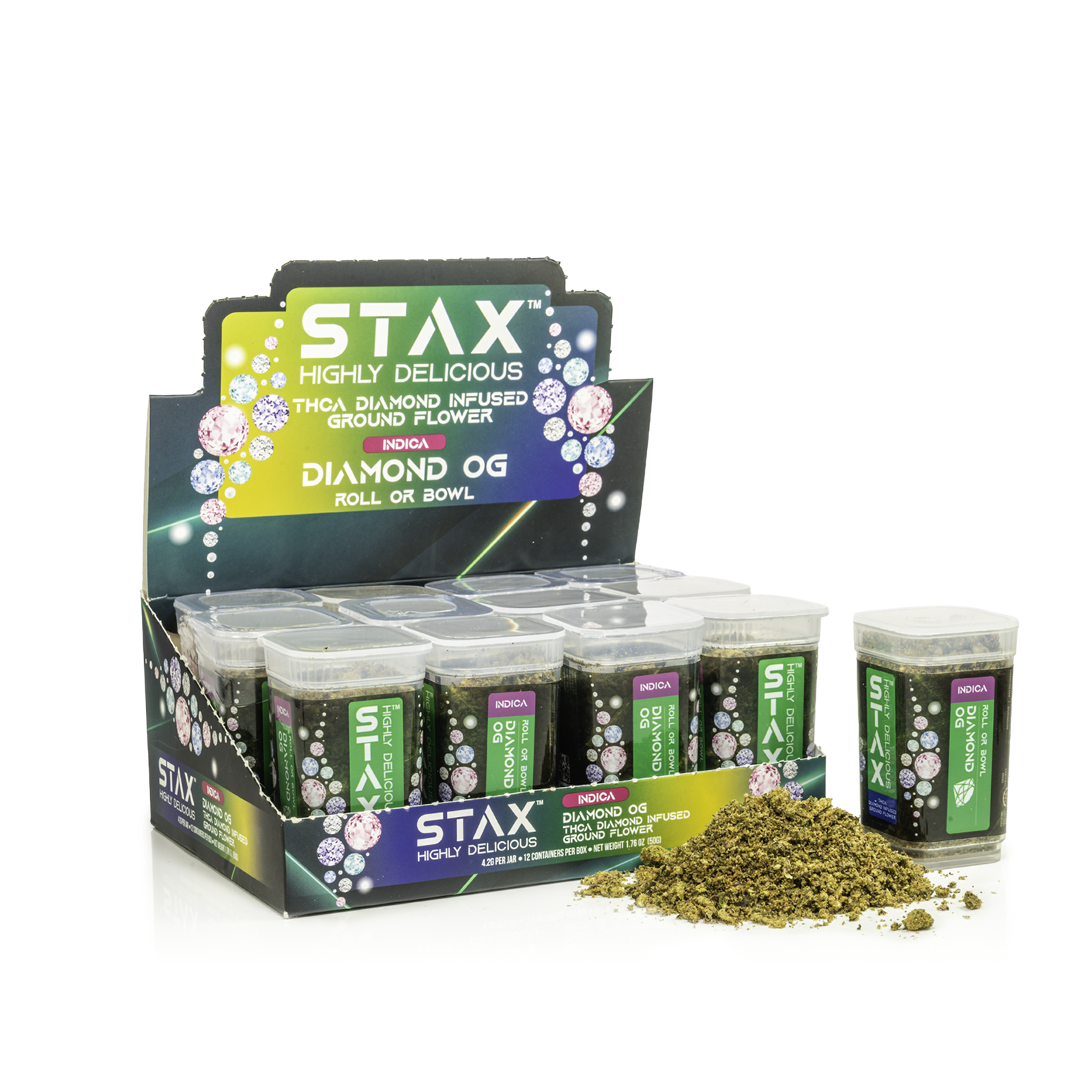 12 ct POS STAX THCA Diamond Dust x 7g Diamond OG