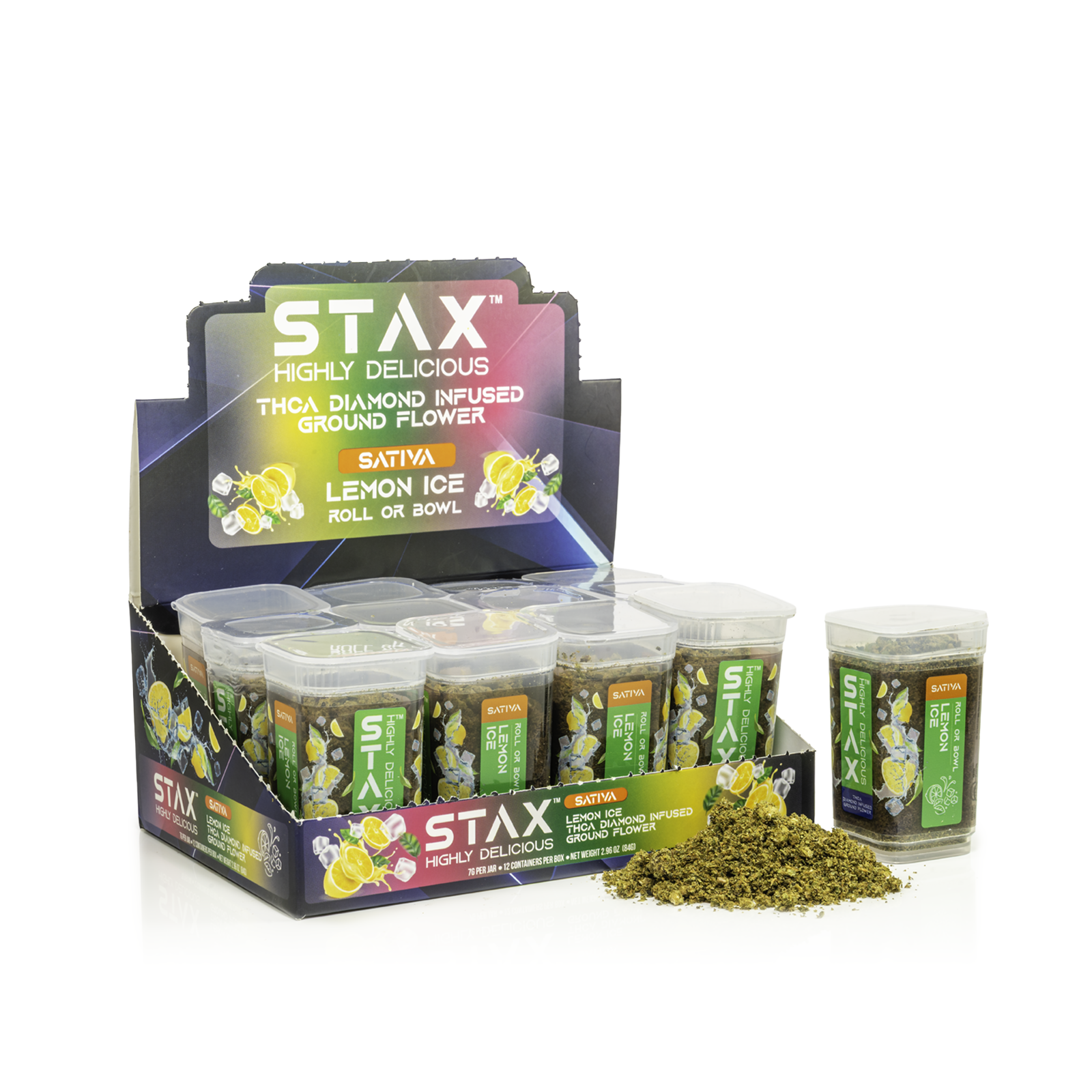 12 ct POS STAX THCA Diamond Dust x 7g Lemon Ice