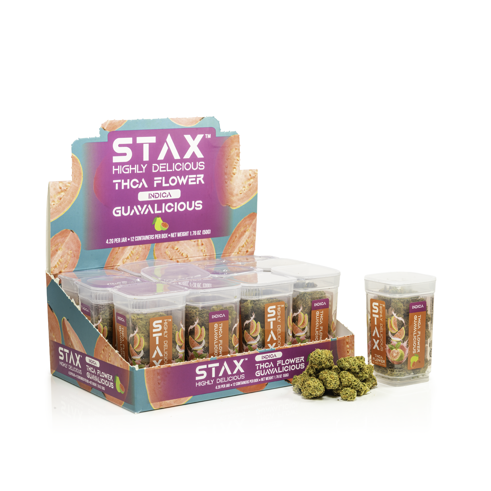 12 ct POS STAX THCA Flower x 4.2g Guavalicious