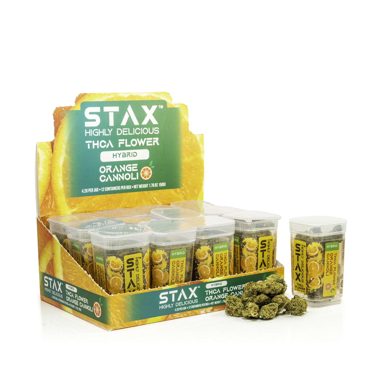 12 ct POS STAX THCA Flower x 4.2g Orange Cannoli