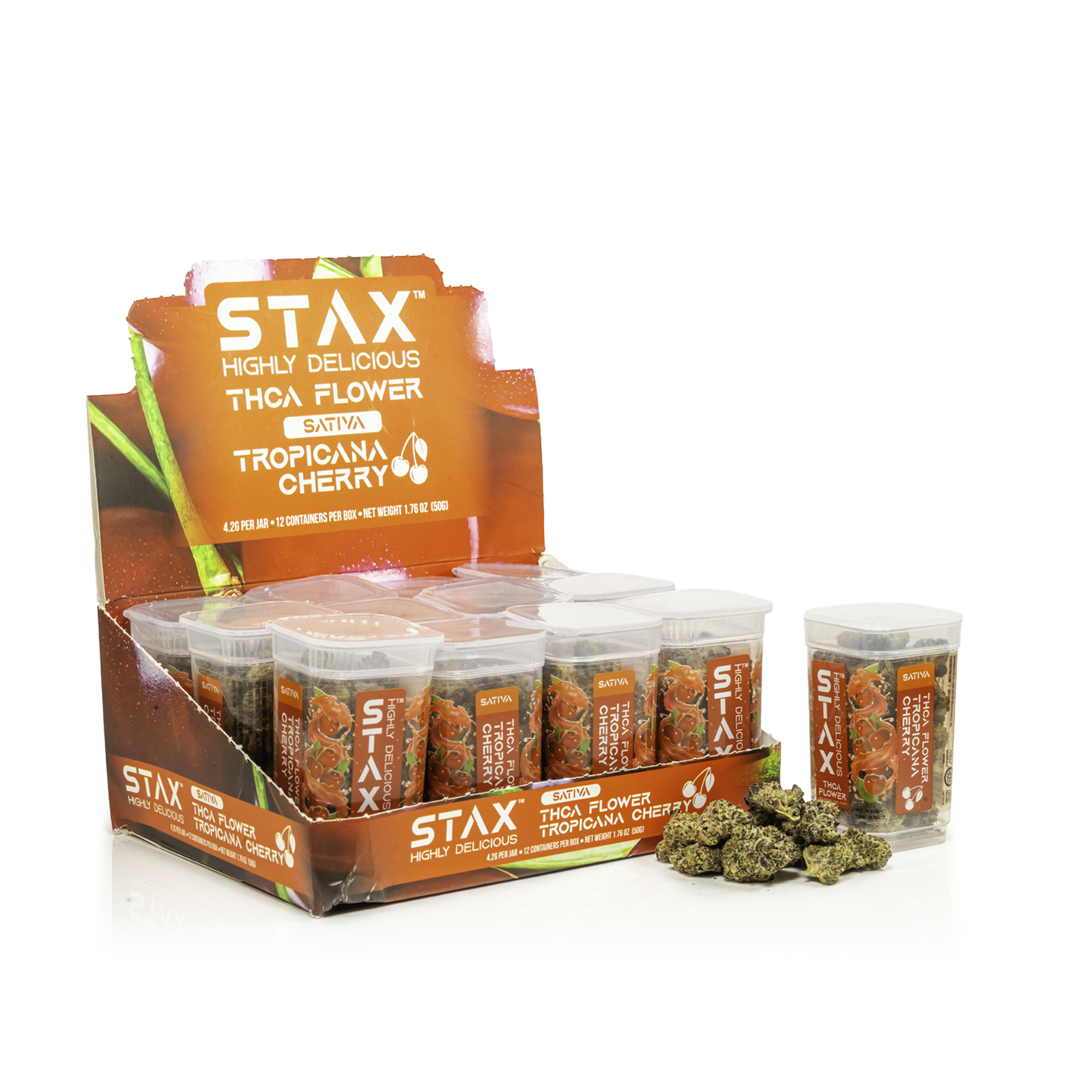 12 ct POS STAX THCA Flower x 4.2g Tropicana Cherry