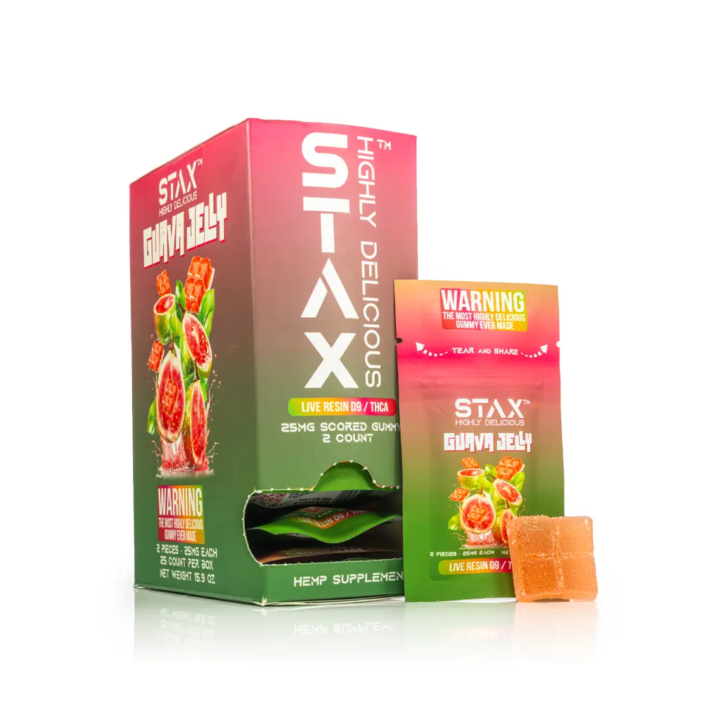 25ct POS STAX Tower THCA Live Resin x 25mg Guava Jelly